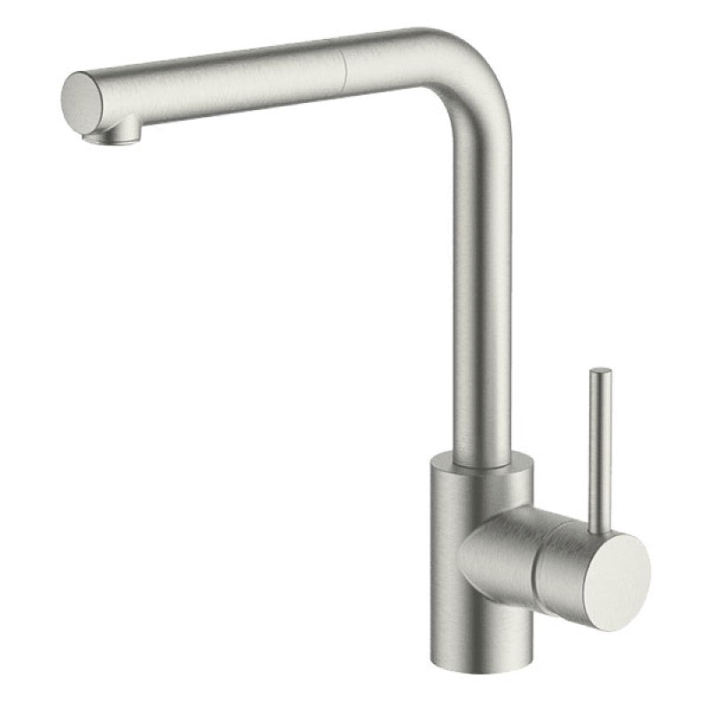 Abey Lucia Pullout Kitchen Mixer - Brushed Nickel