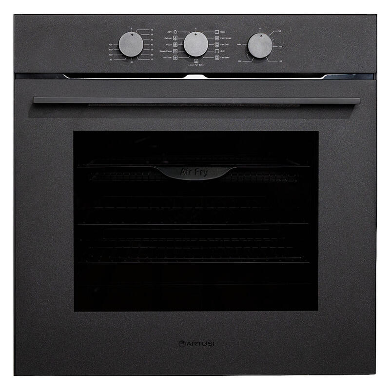 Artusi 60cm Built-In Electric Oven - Black (Essential Series)