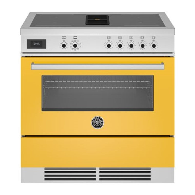 BERTAZZONI PRO SERIES AIR TEC INDUCTION DOWNDRAFT COOKER YELLOW 90cm