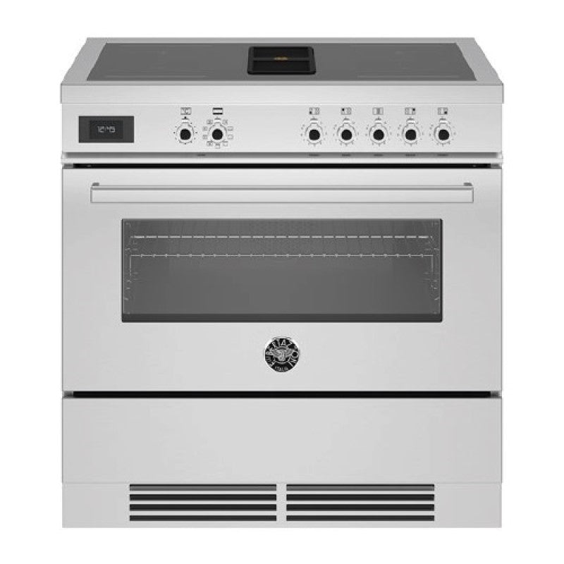 BERTAZZONI PRO SERIES AIR TEC INDUCTION DOWNDRAFT COOKER S/STEEL 90cm