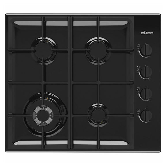 Chef 60cm 4 Burner Gas Cooktop