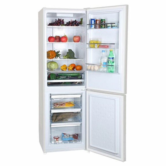 CHiQ 231L Bottom Mount Fridge Freezer - White