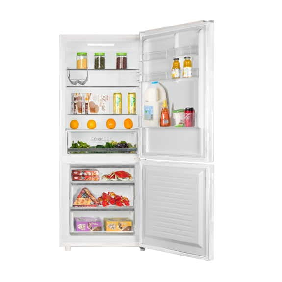 CHiQ 396L Bottom Mount Fridge Freezer - White