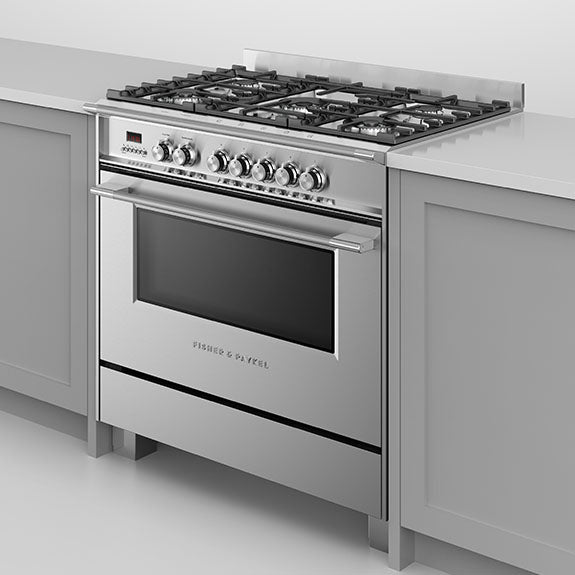 Fisher & Paykel 90cm Series 7 Classic 5 Burner Dual Fuel Cooker