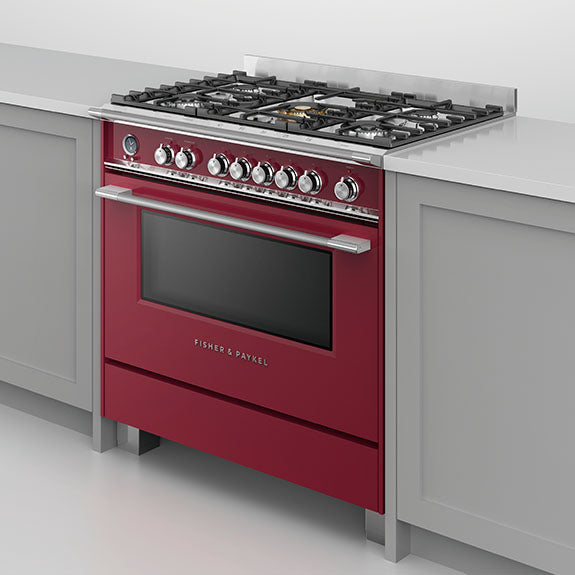 Fisher & Paykel 90cm Series 9 Classic 5 Burner Dual Fuel Pyrolytic Cooker