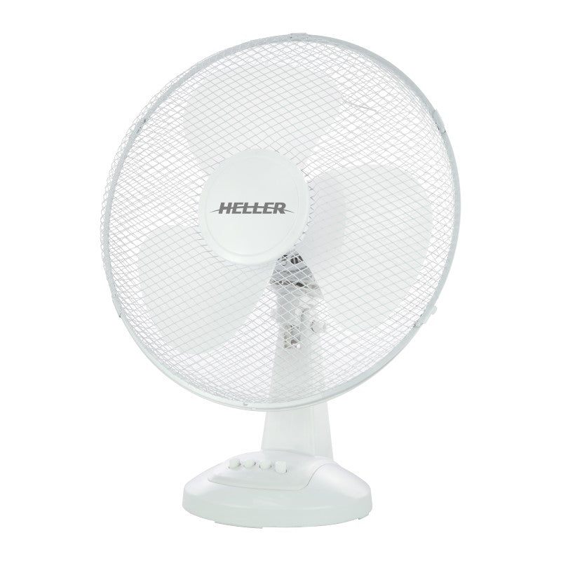 Heller 40cm Desk Fan - White