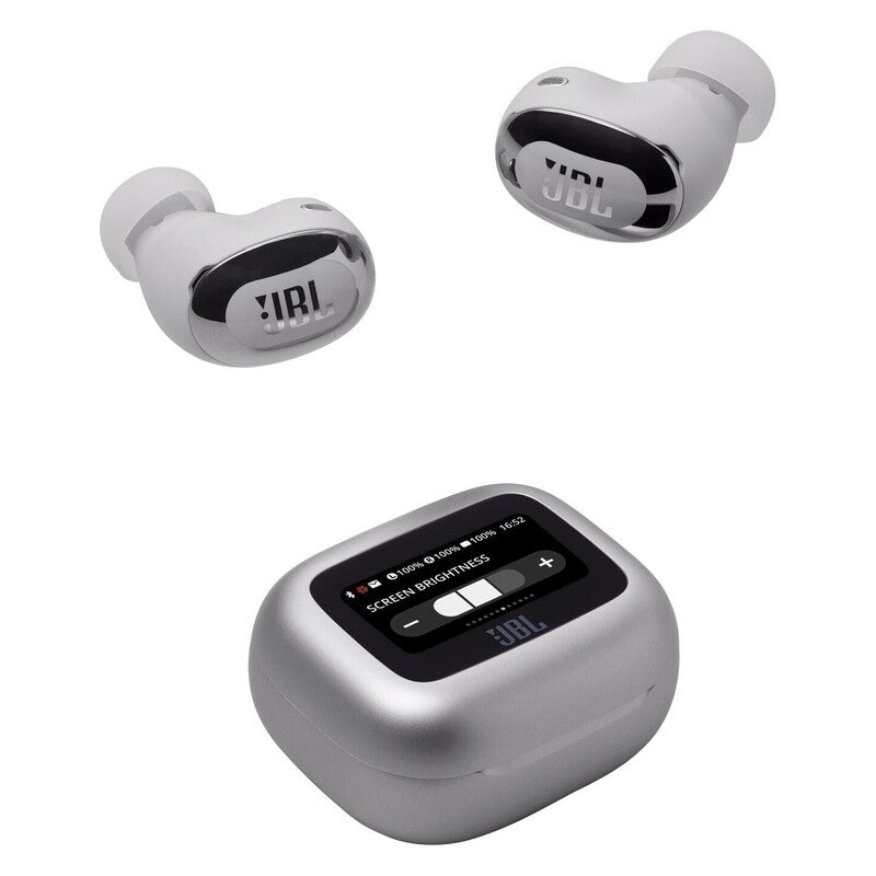 JBL Live Buds 3 Noise-Cancelling Wireless In-Ear Headphones - Silver