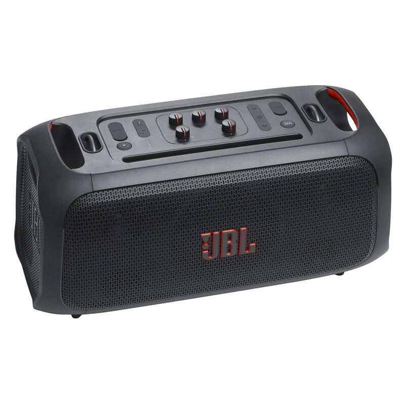 JBL PartyBox On-the-Go Essential IPX4 Portable Party Speaker with Microphone