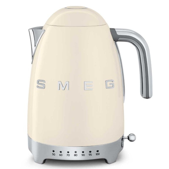 Smeg 1.7 Litre Retro Style Variable Temperature Kettle - Cream