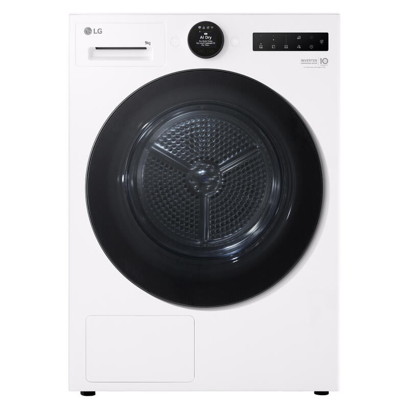 LG 9kg AI Heat Pump Condenser Dryer - White (Series 9) – Billy Guyatts