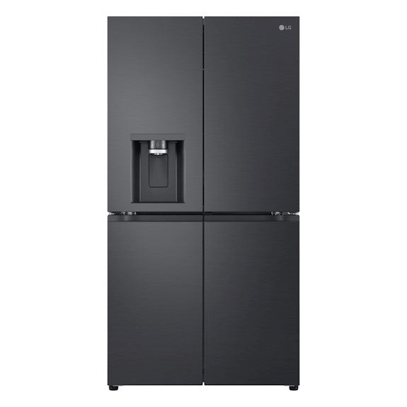 LG 637L Quad Door Fridge Freezer with Water Dispenser - Dark Stainless Steel