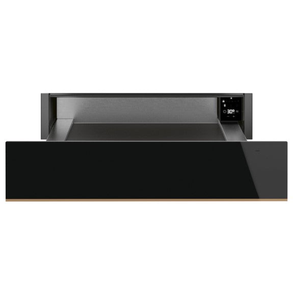 Smeg 15cm Dolce Stil Novo Warming Draw - Black