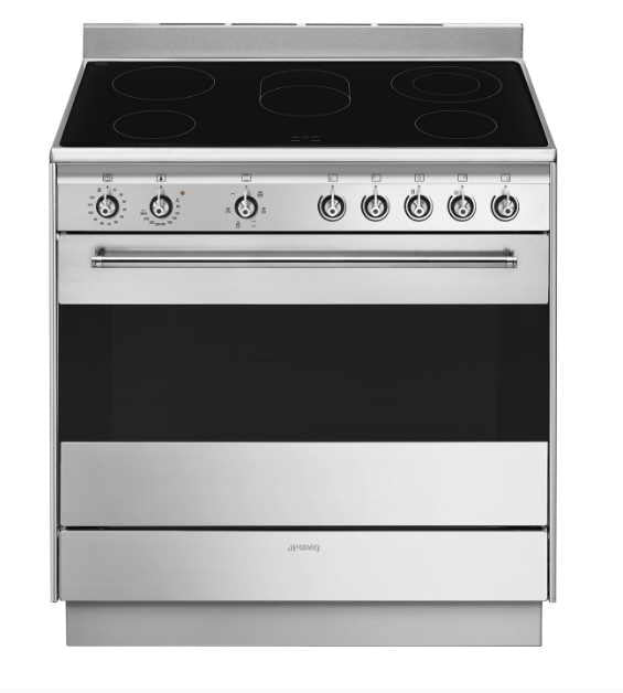 Smeg Classic 90cm Freestanding Ceramic Cooker - Stainless Steel