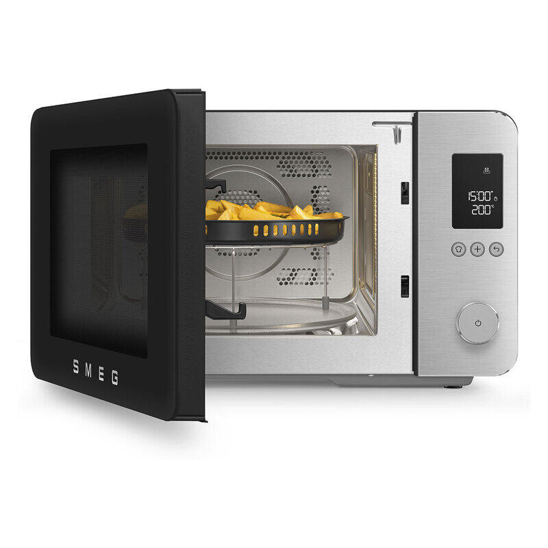 Smeg 27L Combi Microwave Oven - Matte Black