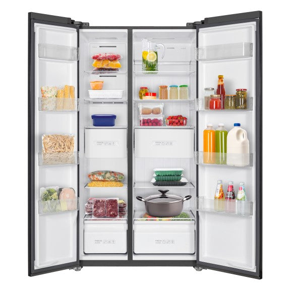 TCL 505 Litre Side by Side Fridge - Grey