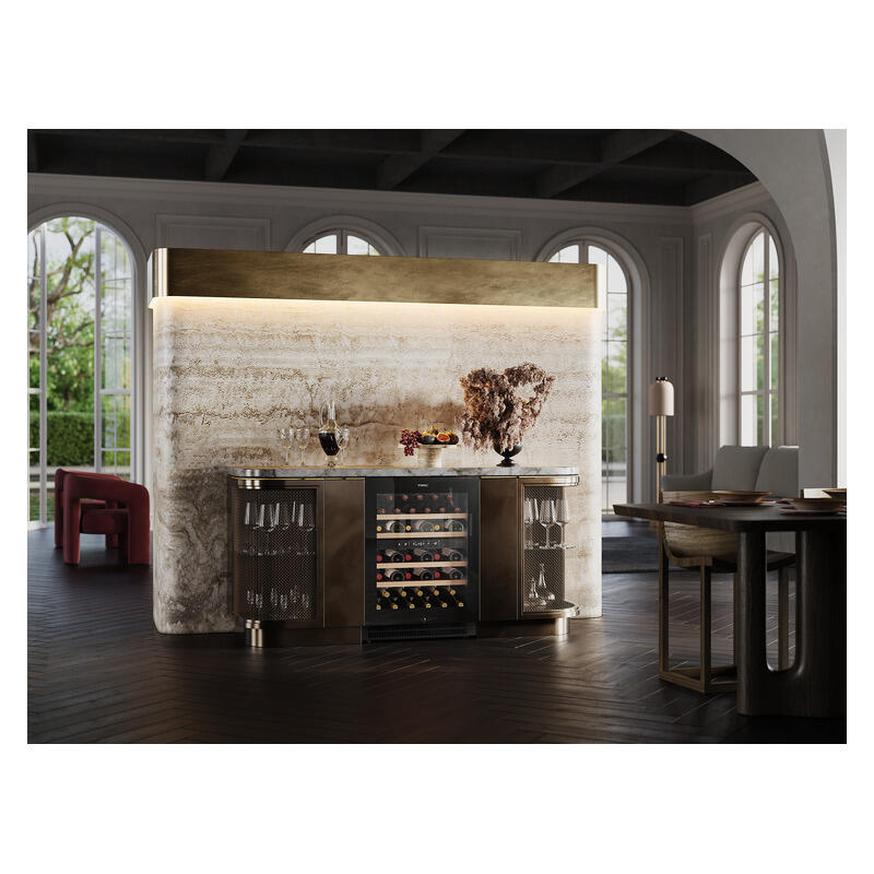 Vintec 40 Bottle Dual Zone Wine Fridge Cabinet - Black