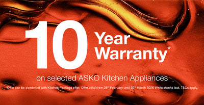 10-Year Warranty on Selected ASKO Kitchen Appliances