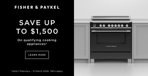 Save up to $1,500 on Fisher & Paykel Cooking