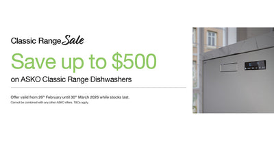 Save up to $500 on ASKO Classic Dishwashers
