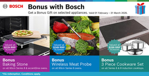Redeem a Bonus Gift When You Buy Selected Bosch Appliances