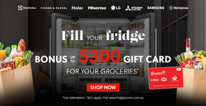Up to $300 Gift Card* on Fridge Freezers