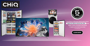 5 Year Warranty on eligible CHiQ Appliances