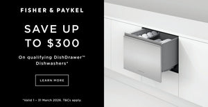 Save up to $300 on Fisher & Paykel Dishdrawers