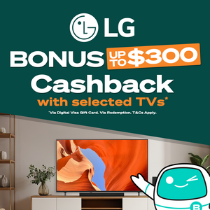 Up to $300 Cashback on selected LG TVs