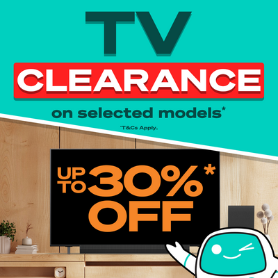 Up to 30% Off Selected TVs