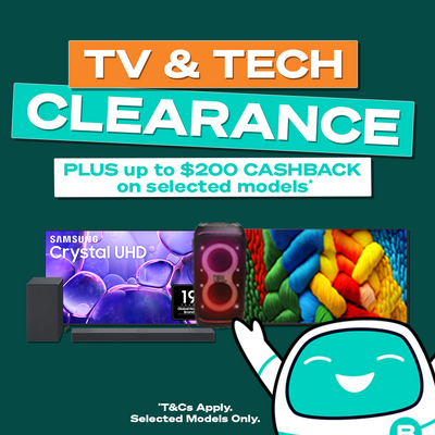 TV & Tech Clearance and Cashback