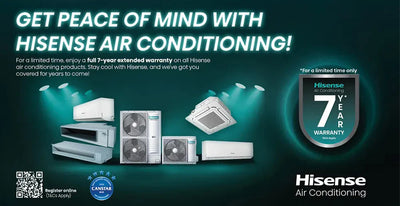7-Year Warranty on Hisense Air Conditioners