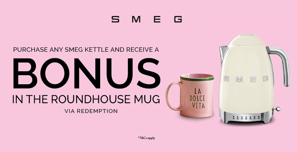 Receive a Bonus Mug with Smeg Kettle Purchase