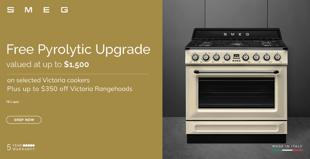 Save Up To $1,500 On Selected Smeg Victoria Cookers Plus Up To $350 On Rangehoods