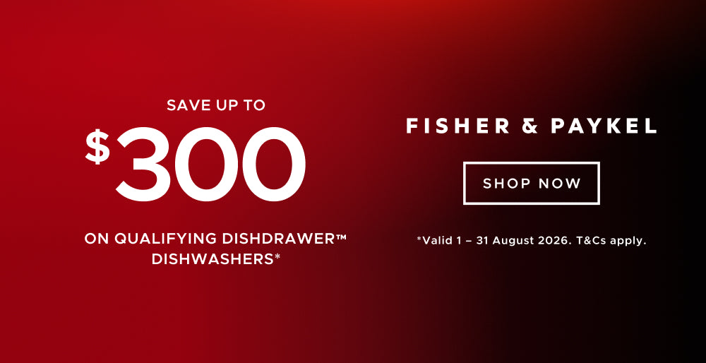 Save up to $300 on qualifying Fisher & Paykel DishDrawer Dishwashers
