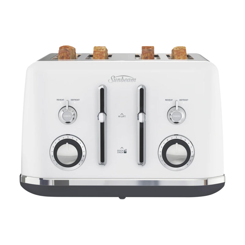 Sunbeam White KE2800W Kettle & TA2740W Toaster Bundle