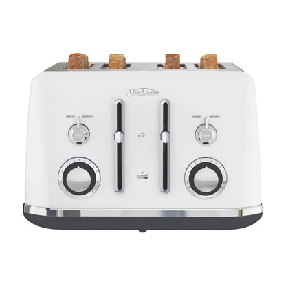 Sunbeam White KE2800W Kettle & TA2740W Toaster Bundle