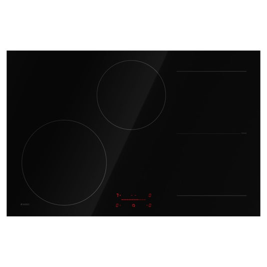 Asko 80cm 4 Zone Bridge Induction Cooktop - Black