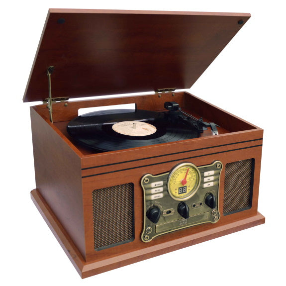 Lenoxx Bluetooth Retro Music Centre - Brown