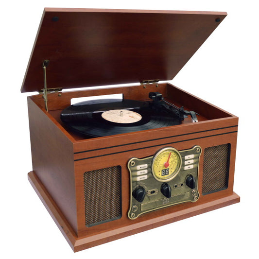 Lenoxx Bluetooth Retro Music Centre - Brown