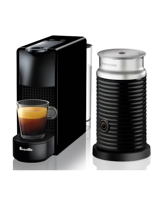 Breville Essenza Mini Bundle Nespresso Coffee Machine - Black