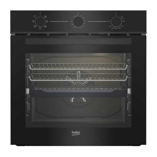 Beko 60cm Built-In Oven with 7 Functions - Black