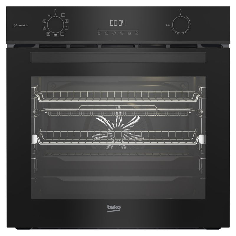 Beko 60cm Aeroperfect Multifunction Oven Airfry SteamAdd Pyrolytic - Black