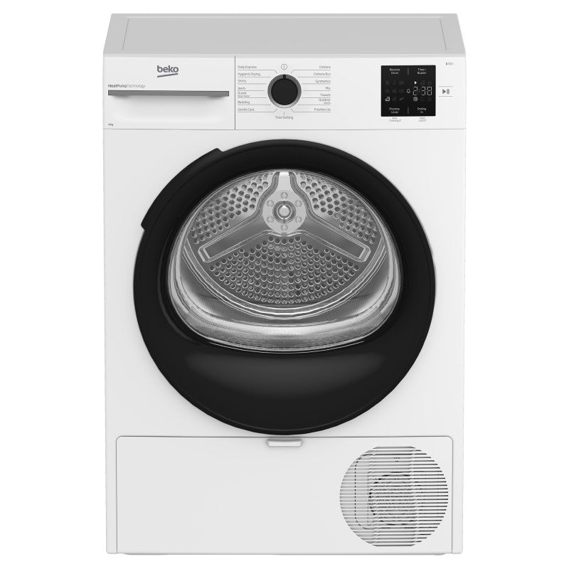 Beko 8kg Sensor Controlled Heat Pump Tumble Dryer - White