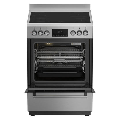 Beko 60cm Electric Cooker with Ceramic Cooktop - Stainless Steel