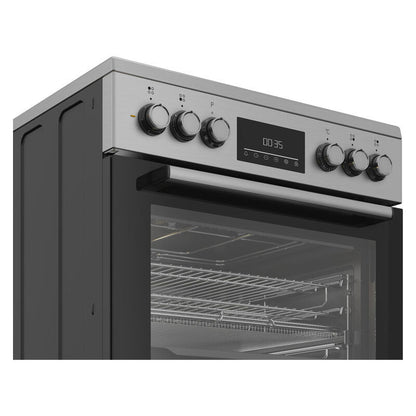 Beko 60cm Electric Cooker with Ceramic Cooktop - Stainless Steel