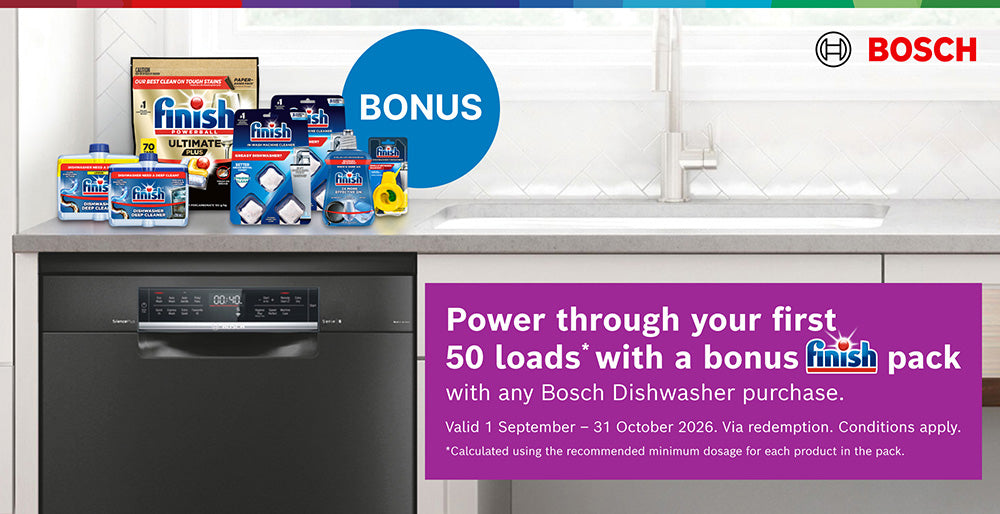 Bonus Finish Products with Select Bosch Dishwashers
