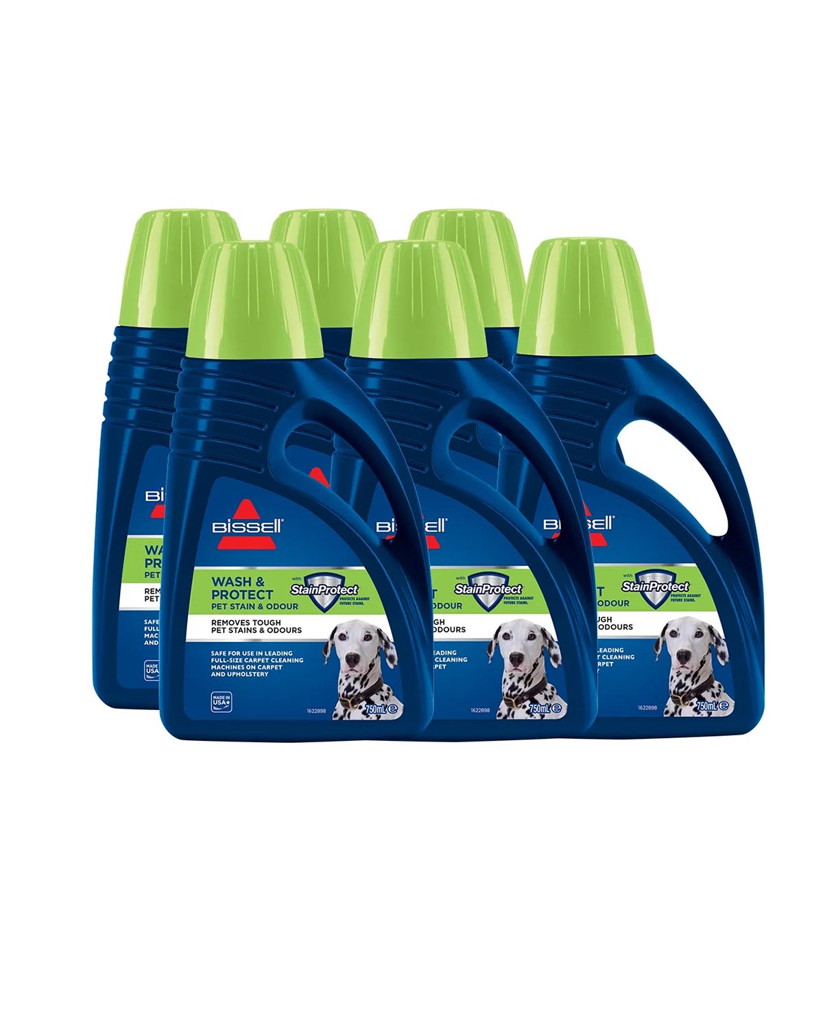 )Bissell Wash & Protect Pet Stain Formula 99K5E (Six Pack)