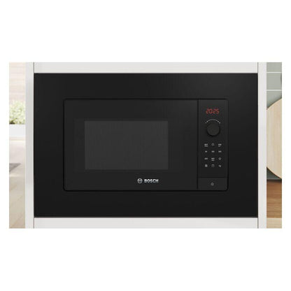 Bosch 25L Built- In Microwave Oven - Black (Series 2)