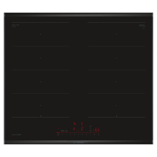 Bosch 60cm 4 Zone Induction Cooktop with Flex Zone - Black (Series 6)