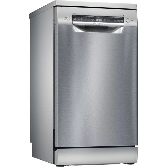 Bosch 45cm Series 6 Freestanding Slimline Dishwasher - Stainless Steel